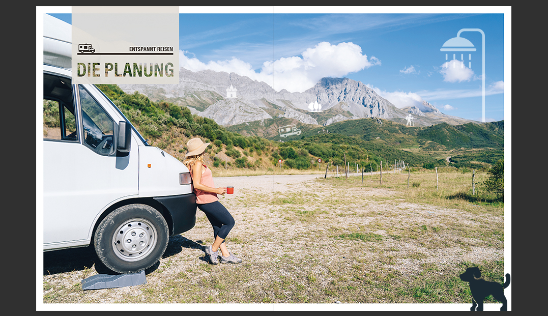 Wohnmobil-Reiseführer – Buchdesign